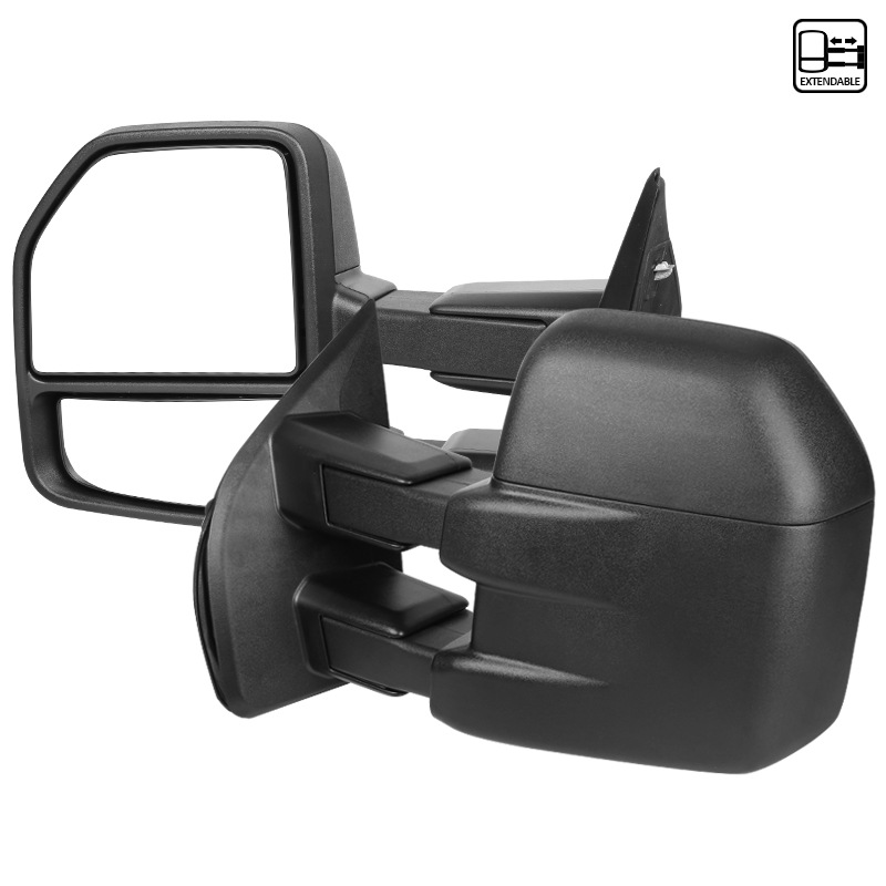 TOWING MIRRORS MANUAL-BLACK TEXTURE, F150 15-17