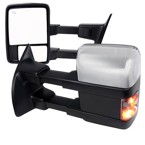 CHROME TOWING MIRRORS- POWER, HEATED, F250 11-15