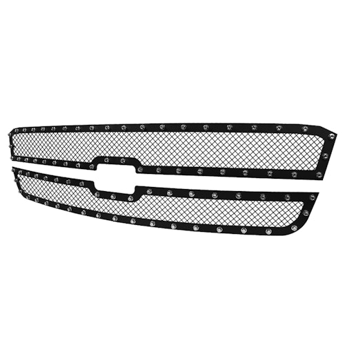 GRILLE INSERT - RIVET STYLE - STEEL/BLACK - NO BODY CLADDING, Avalanche 03-06