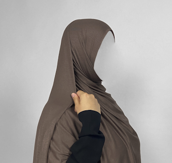 –TÄCKA– | Brungrön Hijab Sjal Jersey