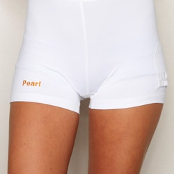 White short tights with ball pocket – junior size