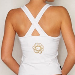 HAMPTON white top with integrated bra
