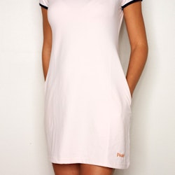PARIS light pink dress with pockets and tights