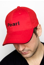 Red unisex sports cap