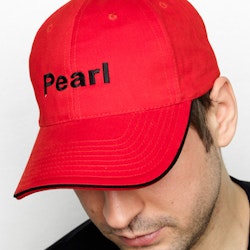 Red unisex sports cap