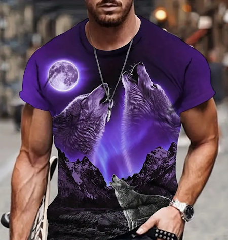 T-shirt varg lila