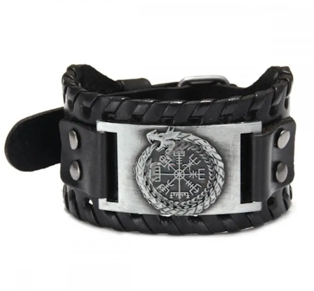 Armband vintage nordisk vikingkompass