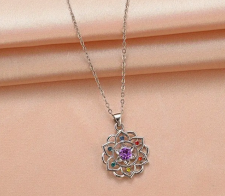 Halsband sju chakran.