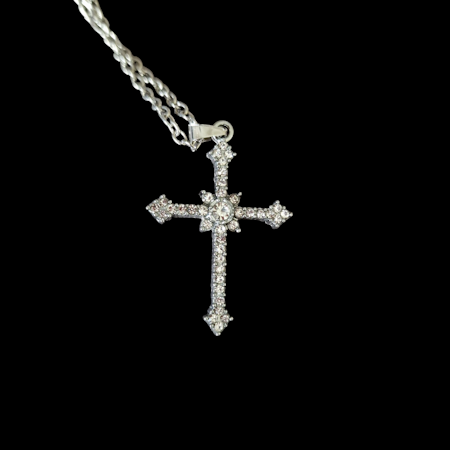 Halsband litet  vit strass
