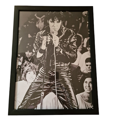 Tavla Elvis inramad