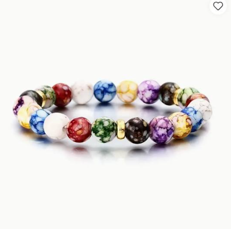 Chakra reiki healing sten armband