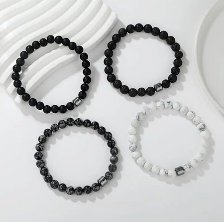 Armband naturlig sten