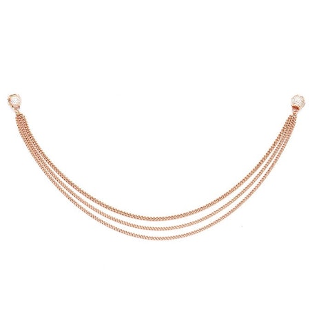 Hårsmycke Hårkedja Rosé Bröllop Fest