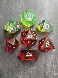 Enchanting Poinsettia - 7pc dice set (B-GRADE)