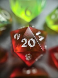 Enchanting Poinsettia - 7pc dice set (B-GRADE)