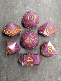 Sparkly Afterglow- 7pc dice set