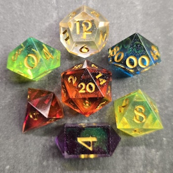 Space Gems - 7pc dice set