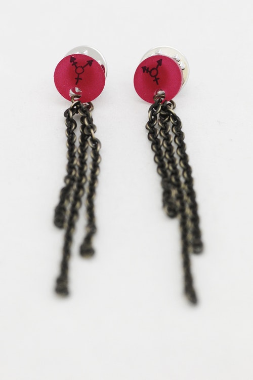 Trans, kragbroscher med tassels