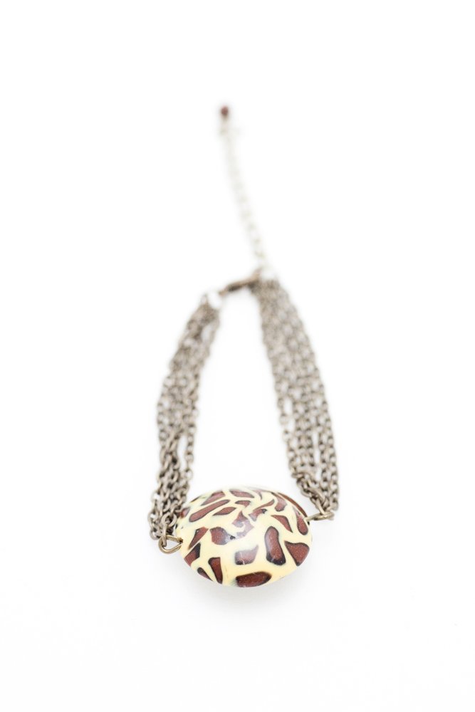 Leopardmönstrad pärla, armband
