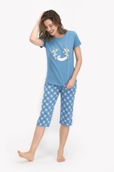 Pyjamas med topp och bermudashorts