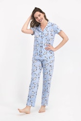 Pyjamasset med skjorta och långbyxor