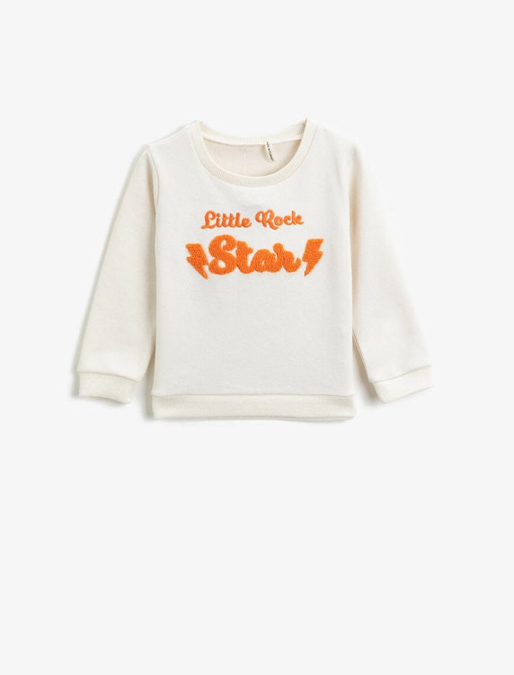 Sweatshirt med broderi - Moms & Kids Store