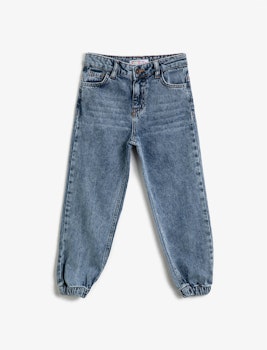 Narrow fit high waist jeans