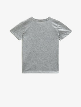 Batman T-shirt Crew Neck Short Sleeve - Grey
