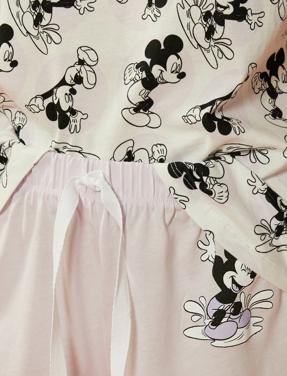 Mickey Mouse Pyjamas med topp och shorts