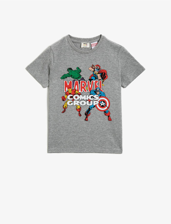 Marvel Das Avengers Herren Pyjama Logo Lounge Hosen & T-Shirt Set