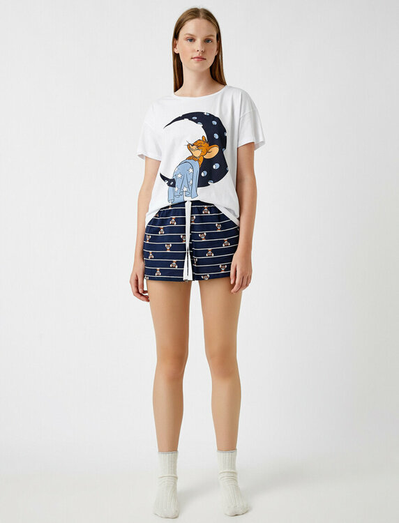Warner Bros Pyjamas med topp och shorts