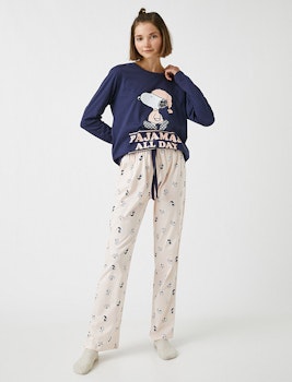 Snoopy Pyjamas med topp och byxa