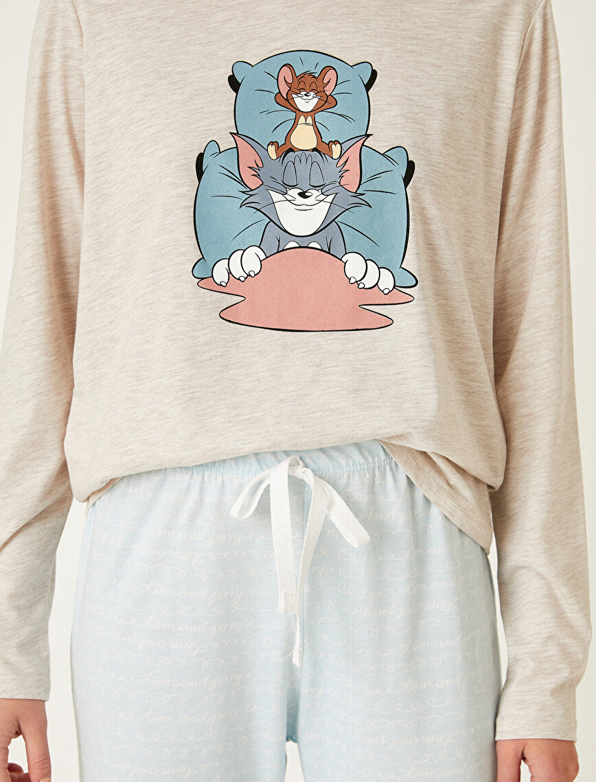 Tom & Jerry Pyjamas med topp och byxa