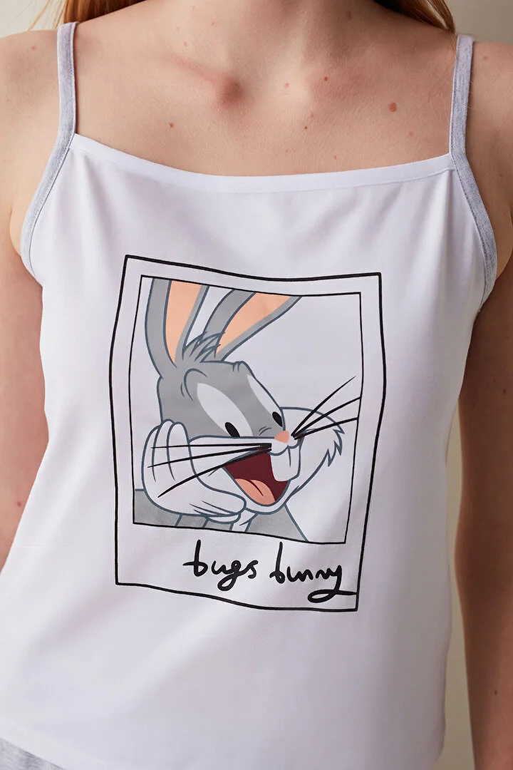 Bugs Bunny Pyjamas med topp och shorts