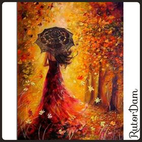 Lady Autumn, 40x50 cm
