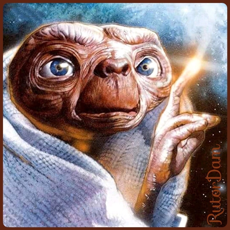 E.T. 50x50 cm