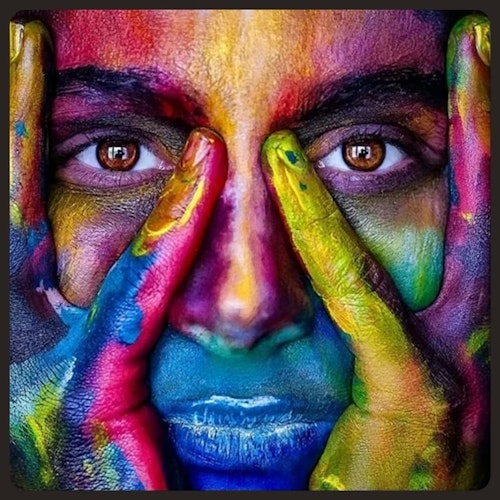 Colorful Man, 50x50cm