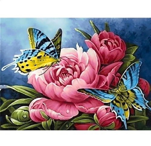 Blommor & Fjärilar 2, 50x40 cm