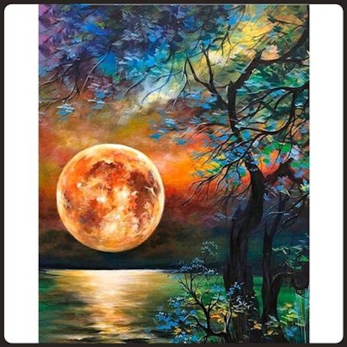 The Moon Is Rising, 40x50 cm