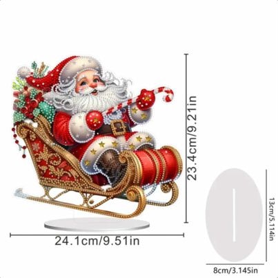 Bordsdekoration, Jultomten i släden