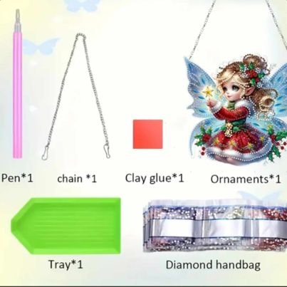 Vägghänge / vindspel / fönsterspel, Julängel