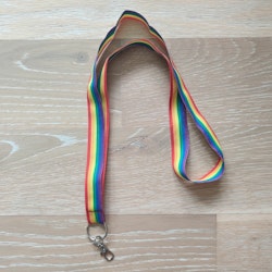 Nyckelband pride regnbågsfärgat