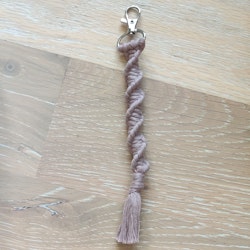 Makraményckelring spiral Mauve