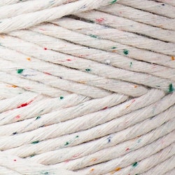 Makraményckelring spiral Rainbow dust