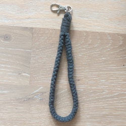Makraményckelband Charcoal