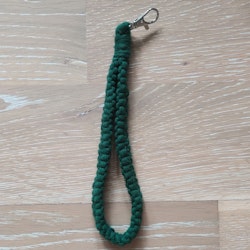 Makraményckelband Pine green