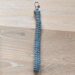 Makraményckelband Steel