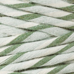 Makraményckelring fläta Magic green
