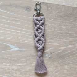 Makraményckelring fläta Mauve