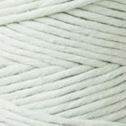 Makraményckelring fläta Milky green